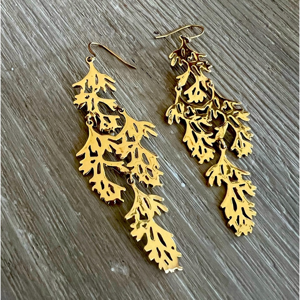 Stella & Dot Gold Earrings